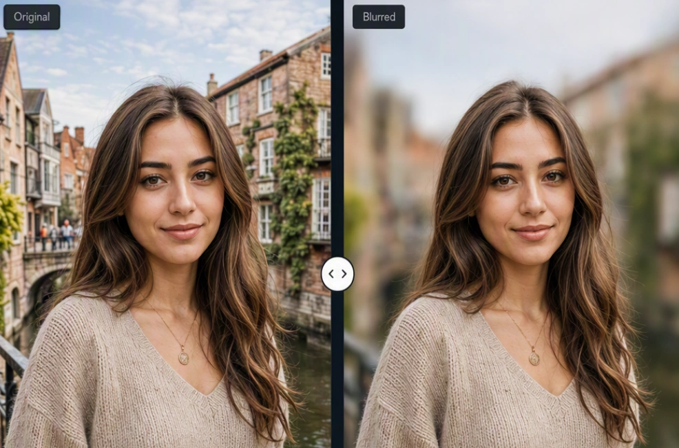 Blur Background for Real Portrait Depth
